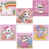 Acelii 6 Pack Elephant Diamond Painting Kits for Kids, 5D DIY Art Set