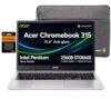 Acer Chromebook 315 Plus, 15.6", Intel Pentium Silver N6000, 4GB RAM, 256GB
