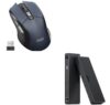 Acer Wireless 2.4GHz Computer Mouse 5 Adjustable 4000 DPI Bundle with Displaylink Docking Station 3 Monitors
