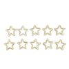 Acouto Gold Star Paper Clips Cute Nonslip Design 100 Pcs for Office School Documents Metal Rust