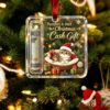 Acrylic Christmas Cash Gift Holder Ornament, Clear Money Holder Hanging Xmas Tree Decor, Funny Cash Gift Ornament for Christmas Graduation Stocking Stuffer Holiday Presents, D2