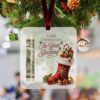 Acrylic Christmas Cash Gift Holder Ornament, Clear Money Holder Hanging Xmas Tree Decor, Funny Cash Gift Ornament for Christmas Graduation Stocking Stuffer Holiday Presents, F
