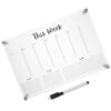 Acrylic Dry Erase Message Board Weekly Calendar Display