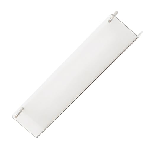 Acrylic Floating Bookshelves, Clear Wall Mounted Shelf 15.7 in 40 cm, Acrylic Magazine Holder, Book Organizer, Display Rack with Stainless Steel Screws, Space Saving for Living Room Bedroom Office