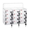 Acrylic Lockable Storage Cabinet with Door & Keys for Office School Classroom – 12 15 20 Compartments Secure nization Solution for Documents & Supplies