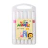 Acrylic Markers 12 Pack 150ml Art Pens for Rock Painting Glass DIY School Projects Washable Liquid Ink with Fine Tip Applicator -Color Set for Crafting Decorating and Drawing 12PCS (White, 10x18x3 cm)