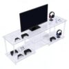 Acrylic TV Stand 55 Inch Media Console Table for TVs Up to 60 Inch