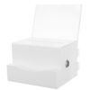 Acrylic Voting Box with Lock White Suggestion Box for Public Places