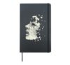 Acting Role Imperfect Damaged Broken Melancholic Drama Mask Hardcover Journal, Black