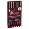 Acurit Waterproof Technical Black Ink Pens - 18 Pack, Assorted Sizes
