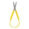 Adaptive Scissors with Easy-Grip Handles, Yellow Handheld Cutting Scissors with Controlled Squeeze Design for Paper, Crafts, Office and Everyday Tasks