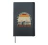 A day without reading is like a joke I have no idea Hardcover Journal, Black