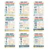 Addition and Subtraction Math Posters Set of 9, One Digit Two Digit Three Digit Visual Strategy Guide Charts for Kids, Place Value Regrouping Classroom Decor, Elementary Math Wall Art, Unframed