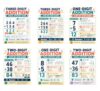 Addition Posters for Classroom, 6 Laminated Elementary Math Charts