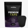 Adellina Pre-Cut Textured Adhesive Tape Strips, Black, 3 x 1.5 in, 30 Count