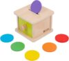 Adena Montessori Coin Box, Yellow-Green Door, 6-12m