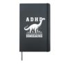 ADHD Always Distracted By Huge Dinosaurs ADHD Awareness Hardcover Journal, Black