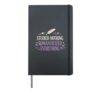ADHD Dark Academia Identity Study Humor Book Lover Vibes Hardcover Journal, Black