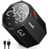 ADHD Pomodoro Timer Metal Gravity Rotation 1.8” LED Large Screen, Black