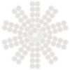Adhesive Dots White 10 Sheets Round 10 Crepe Paper Flowers
