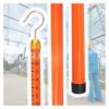 Adjustable 59ft High Voltage Survey Pole - Lightweight Telescoping Measuring Stick for Electrical & Surveying Use - Durable Red Measuring Rod