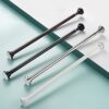 Adjustable No-Drill Stainless Steel Clothes Hanging Bar - Extendable Closet Rail for nization 105-170cm Stylish Easy Install Modern Home Storage Solution