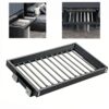 Adjustable Pull-Out Trouser Rack with Buffer System, 7/11/15 Rods, Retractable Aluminum Alloy Closet Organizer, Fits 45-60cm (17.7-23.6in) for Efficient Clothes Arrangement