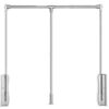 Adjustable Pull Down Hanger Rod for Closet Storage, Soft Close Space-Saving Coat Rack, Versatile Clothes Organizer for Efficient Home Organization,Silver,930—1250mm