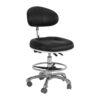 Adjustable Shop Chair with Backrest Pneumatic Swivel Tall Office