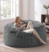 Adults Bean Bag Chair 5FT Giant BeanBag Chair Large Oversized Memory Foam