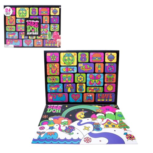 Advent Calendar Funky Frights Halloween Advent Calendar Squishies 2026 Countdown Gift Box with 13 Mini Slow Rising Squishy Squeeze Toys Variety Pack of Spooky Collectible Figures Party