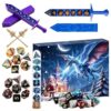 Advent Dice Games, Christmas Countdown Box, Festive Holiday Toy Holder
