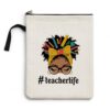 AEREYGBJYJ Afro Teacher Appreciation Gifts Book Sleeve for Paperbacks Books