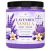 Affinati Lavender Vanilla Epsom Salt Body Scrub with Argan Oil, 18 oz