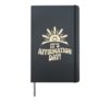 Affirmation Day Positive Thinking Mindset Happy Sun Quote Hardcover Journal, Black