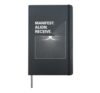 Affirmation Positive Manifestation Minimal Deep Spiritualy Hardcover Journal, Black