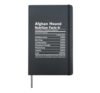 Afghan Hound Nutrition Facts Funny Tazi Dog Hardcover Journal, Black