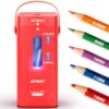 AFMAT Electric Pencil Sharpener, Fully Automatic Pencil Sharpener, Auto in & Out, Rechargeable Hands-Free Sharpeners for Jumbo & Colored Pencils (6.5-12mm), Portable for Home/Classroom/Office PSC6