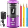 AFMAT Electric Pencil Sharpener, Plug-in Pencil Sharpener for 6-12mm Pencil