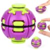 AFN Fidget Spinner Toy, Fidget Ball, Squishy Ball, Press to Spin Gear Sphere,Fidget Spinner Rotating Stress Ball Gift for Halloween Christmas Adults Child, Cool Gadgets Gift, Purplegreen