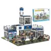 AFUNX Police Station Magnetic Tiles Building Set for Kids Ages 3+