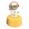 AFXGUSD Kitchen Cooking Timer Astronaut Mechanical Timer Alarm Silicone Build Wind with Visual Dial Suitable for Cooking, Golden