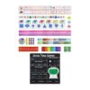 AFXGUSD Pocket Chart Classroom Calendar Teaching Material Organizer with Card Set Weather Turnable Counting Suitable for Kindergarten Classroom Homeschool Gro