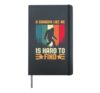 A Grandpa Like Me Is Hard to Find Sasquatch Bigfoot Men Hardcover Journal, Black