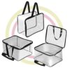 AGROHA Multipurpose Transparent Storage Bag for Clothes PVC Packing Organizer For Sarees Clothes/Storage Organizer, Wardrobe organizer for clothes- 40x32x22 CM (Pack OF 3)