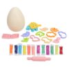 Ahgsup 12 Colors Clay Mold Tool Set, Dinosaur Themed DIY Mud Toy