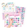Ahylou 15pcs Potty Training Chart for Toddlers, Reward Sticker Chart Set with Themed Stickers, Kids Toilet Training Tracker for Boys and Girls Construction(dujiaoshou)