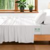 AiAngu 100% Viscose Derived from Bamboo_ Sheet Set 4Pcs, Extra Deep Pocket