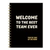 AICESE Welcome to the Team Gift Journal for Women Men 5.5x8.3in