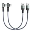 AINOPE USB A to USB C Cable 1FT 2 Pack Type C Charger Fast Charging Cord